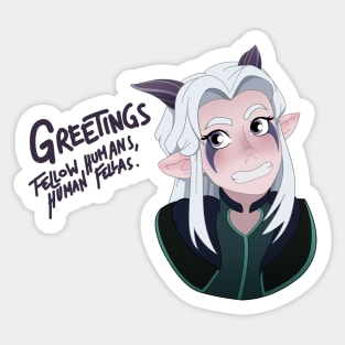 Human Rayla Sticker